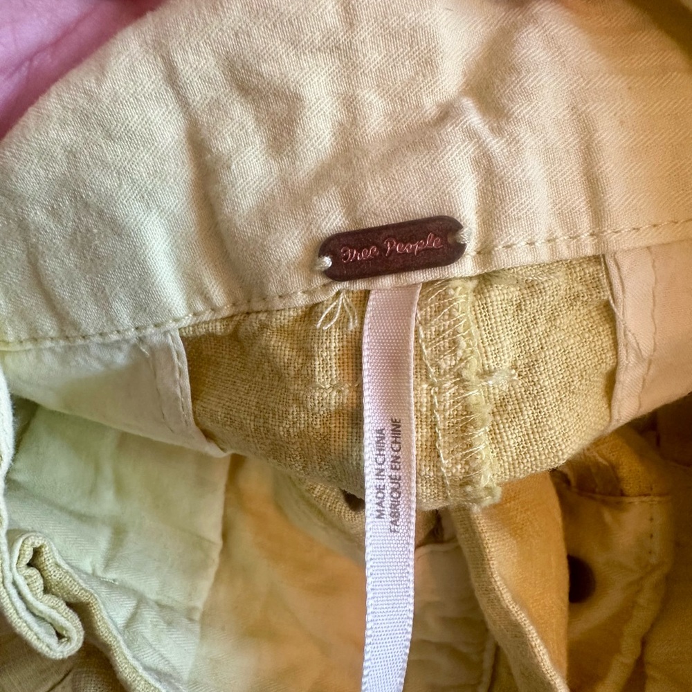 Free People High Waist Yellow Shorts - Picture 3 of 3